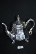 Victorian Silver Teapot (Worn Marks, ~630g)