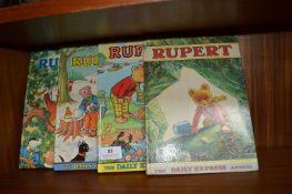 Four Vintage Rupert the Bear Annuals