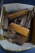 Assorted Wooden Moulding Planes