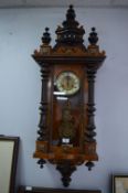 *Wood Cased Pendulum Wall Clock