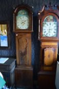 30 Day Longcase Clock with Oil Painted Maritime Face