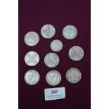 Victorian and Edwardian Silver Coins, etc.