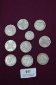 Victorian and Edwardian Silver Coins, etc.