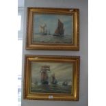 Two Framed Oil on Board Maritime Studies of Sailing Vessels