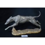 Porcelain Figure of a Greyhound by Heredities