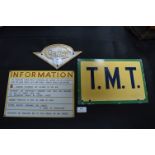 Vintage Bus Signs and a Guy Motors Plaque