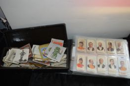 Album and Box of Cigarette Cards