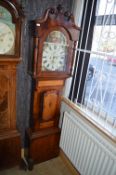 C. Fox of Beverley 30 Day Longcase Clock with Enameled Face