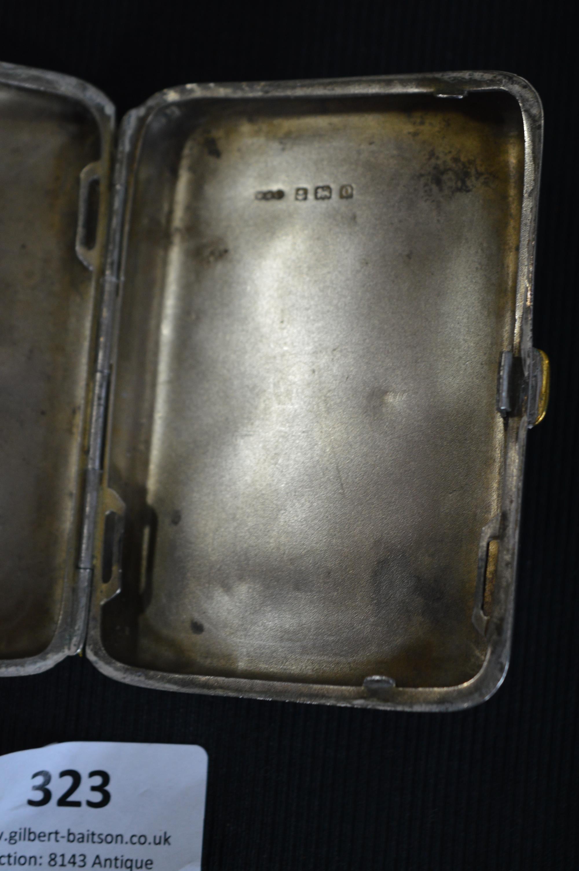 Hallmarked Silver Cigarette Case - Image 2 of 2