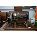 Vibra Vintage Manual Sewing Machine with Case and a Wooden Box