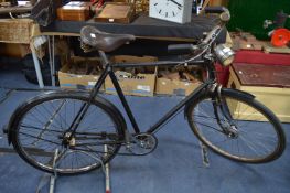 Gents 1950s Black Bicycle with Brooks Saddle
