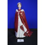 Royal Worcester Queen Elizabeth II 80th Birthday Commemorative Figurine