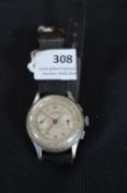 Gent Leonidas Two Register Chronograph Wristwatch circa 1950