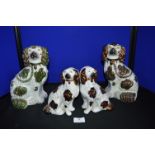 Two Pairs of Staffordshire Spaniels