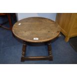 Period Oak Jointed Low Circular Table