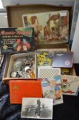 Case of Collectibles, Costume Jewellery, Postcards, etc.