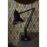 Period Black Pedestal Office Lamp