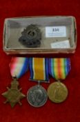 WWI Bar, Service Medals, Royal Engineers, etc.
