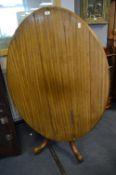 Victorian Mahogany Oval Tilt Top Dining Table