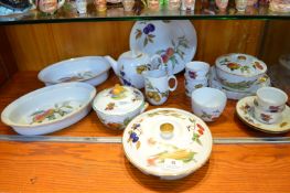 Royal Worcester Evesham Part Dinner Dinner Service, Dishes, Tureens, etc.