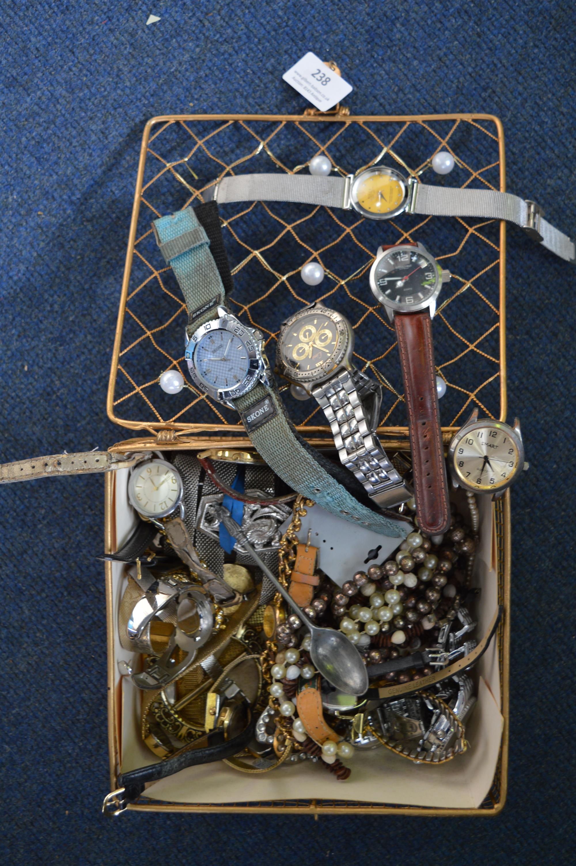 Case of Watches and Costume Jewellery