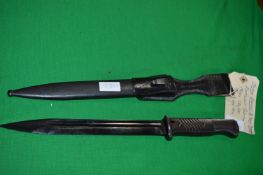 Mauser Bayonet in Steel Scabbard Model: S84-98 Rifle KAR 98K