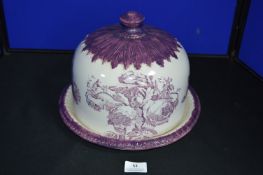 Victorian Staffordshire Cheese Dish