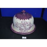 Victorian Staffordshire Cheese Dish