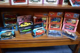 Fifteen Diecast Toy Cars and Advertising Trucks, etc.