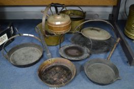 Victorian Kitchenalia; Iron Skillets, Brass Jam Pans, Copper Kettles, etc.