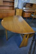Ercol Elm Oval Drop Leaf Dining Table