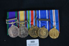 Group of Five Medals