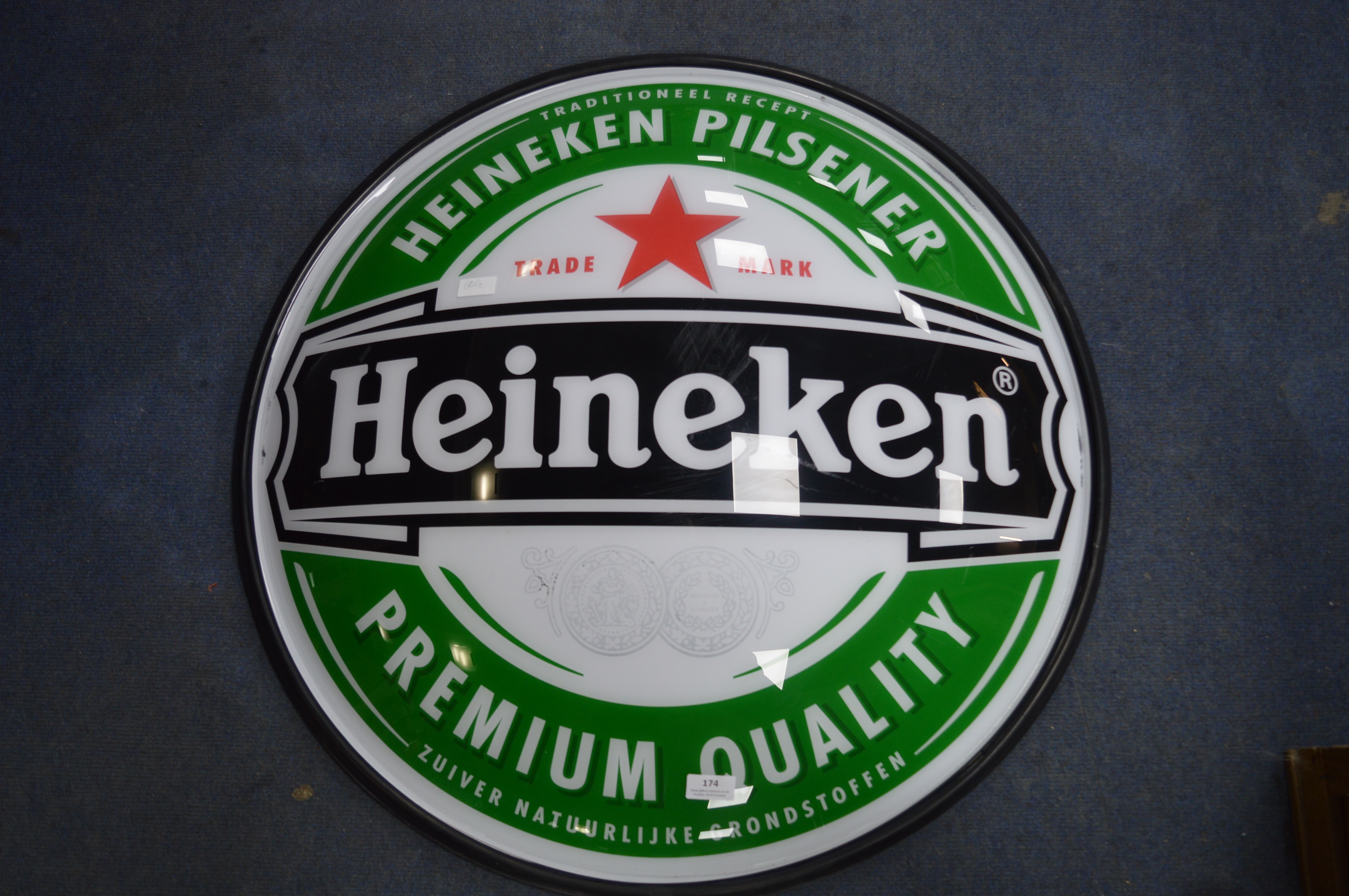 Circular Heineken Beer Advertising Sign