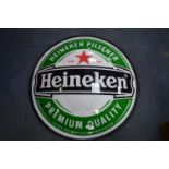 Circular Heineken Beer Advertising Sign