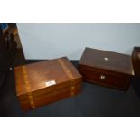 Two Inlaid Work Boxes