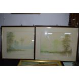 Three Framed Vintage Watercolours by Peter Hodson