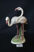 Small Austrian Figure of a Pair of Flamingos