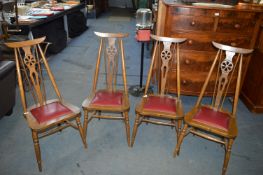 Set of Four Wheelback Chairs