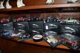 Ten Jaguar Diecast Model Cars