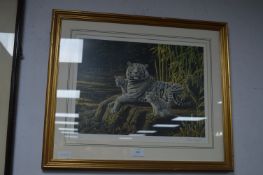 Signed Limited Edition Print by Stephen Gayford - Resting Tigers