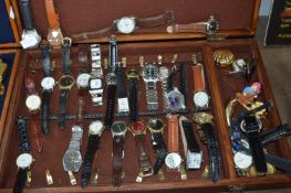 Collector Case of Gents Wristwatches