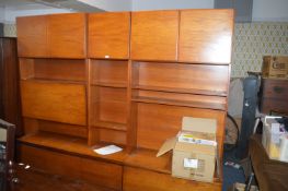 Large Medium Oak Wall Unit