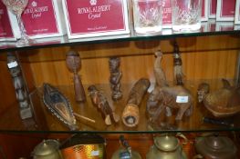 Ten African Wooden Carvings