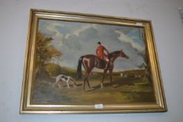 Oil on Board - Hunting Scene