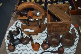 *Tray Lot of Vintage Tobacco Pipes, etc.