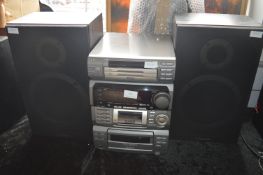 JVC Audio System with Pioneer Speakers