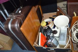 Household Goods Including Teamade, Suitcase, Foldi