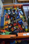 Box of Playworn Corgi and Other Diecast Vehicles