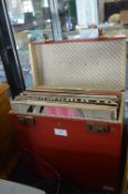 Vintage Record Case Containing 12" LP Records