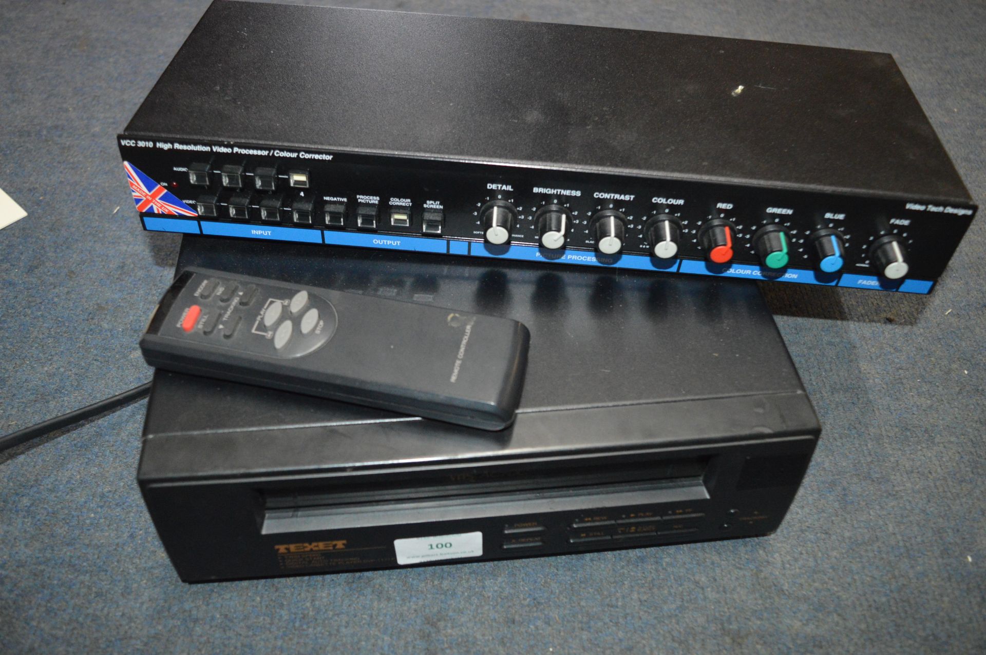 Texet VHS Player and a Videotech Video Processor C